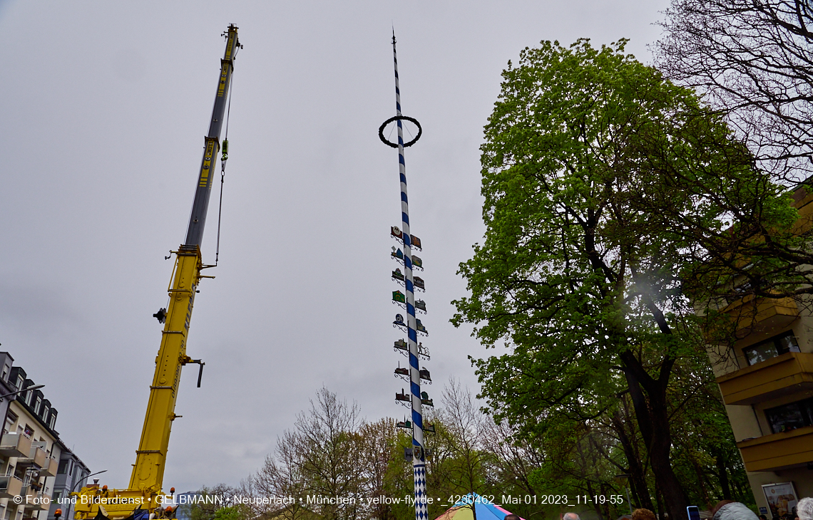 01.05.2023 - Maibaumaufstellung in Berg am Laim